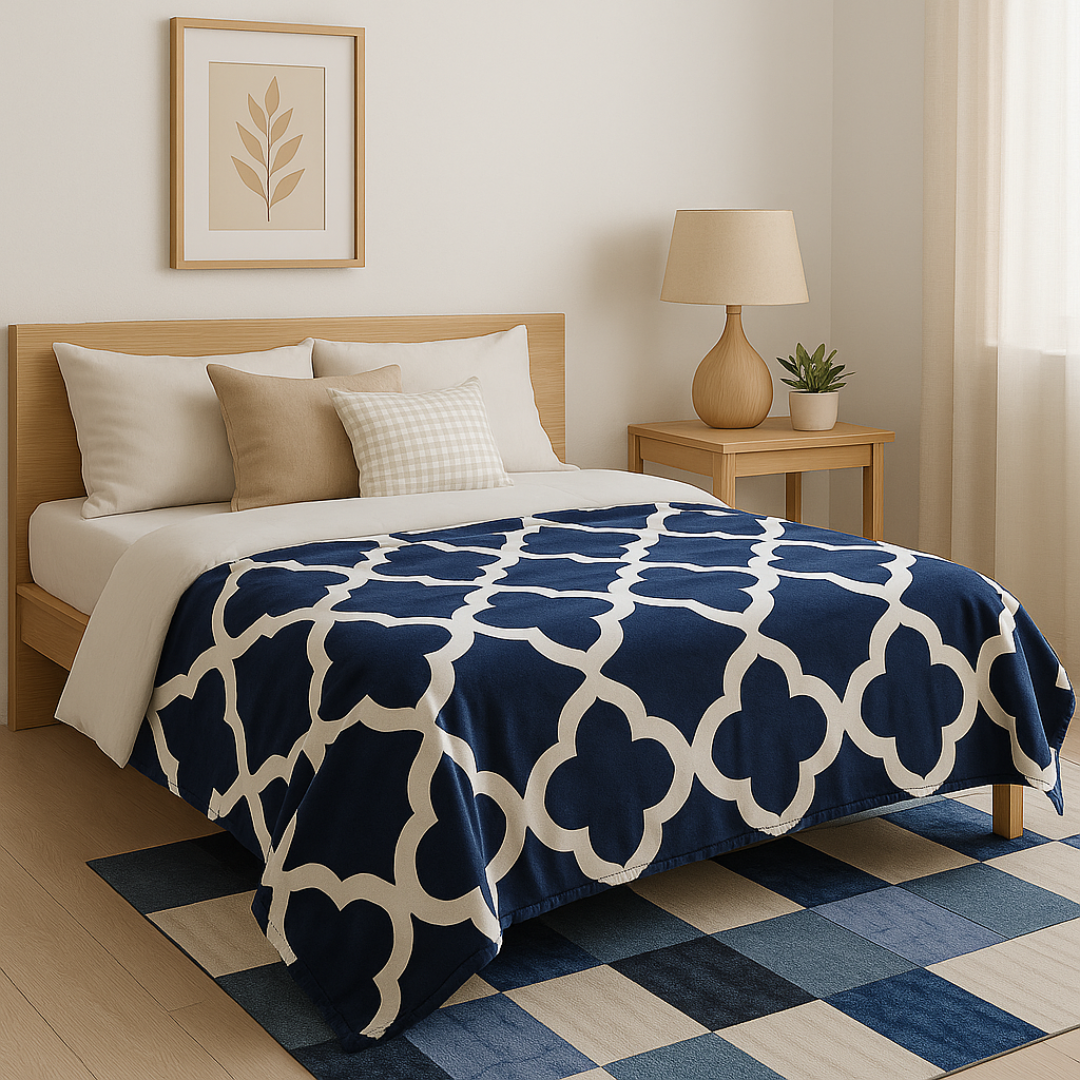 Manta Soft Tone Blue – Suavidad en Azul con Estilo Natural