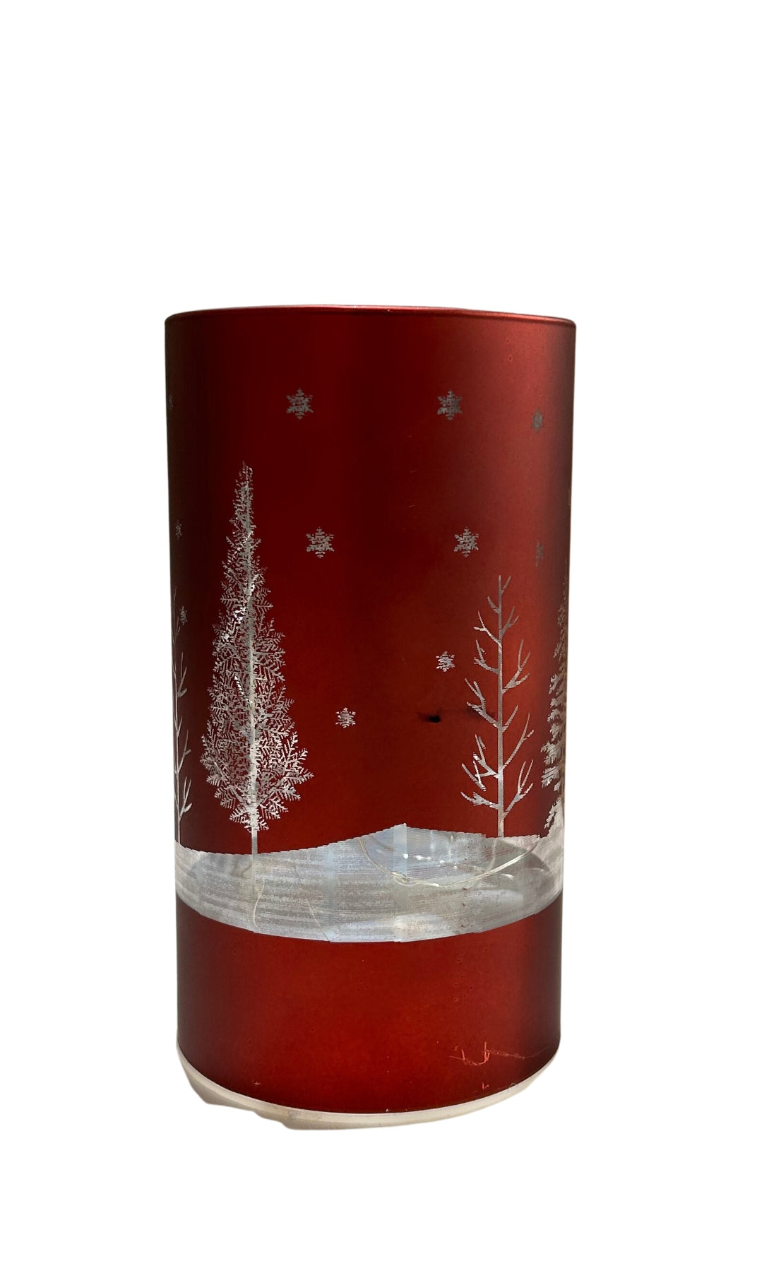 Portavela de Luz led Navideño Rojo, 4 opciones