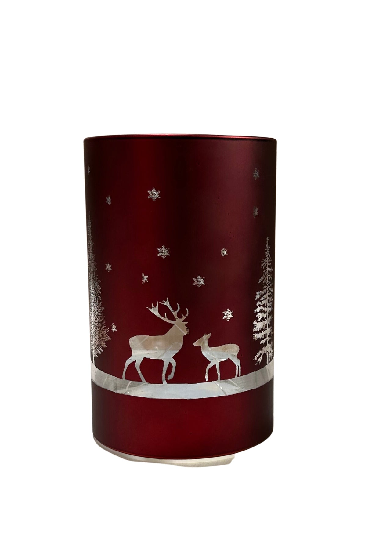 Portavela de Luz led Navideño Rojo, 4 opciones