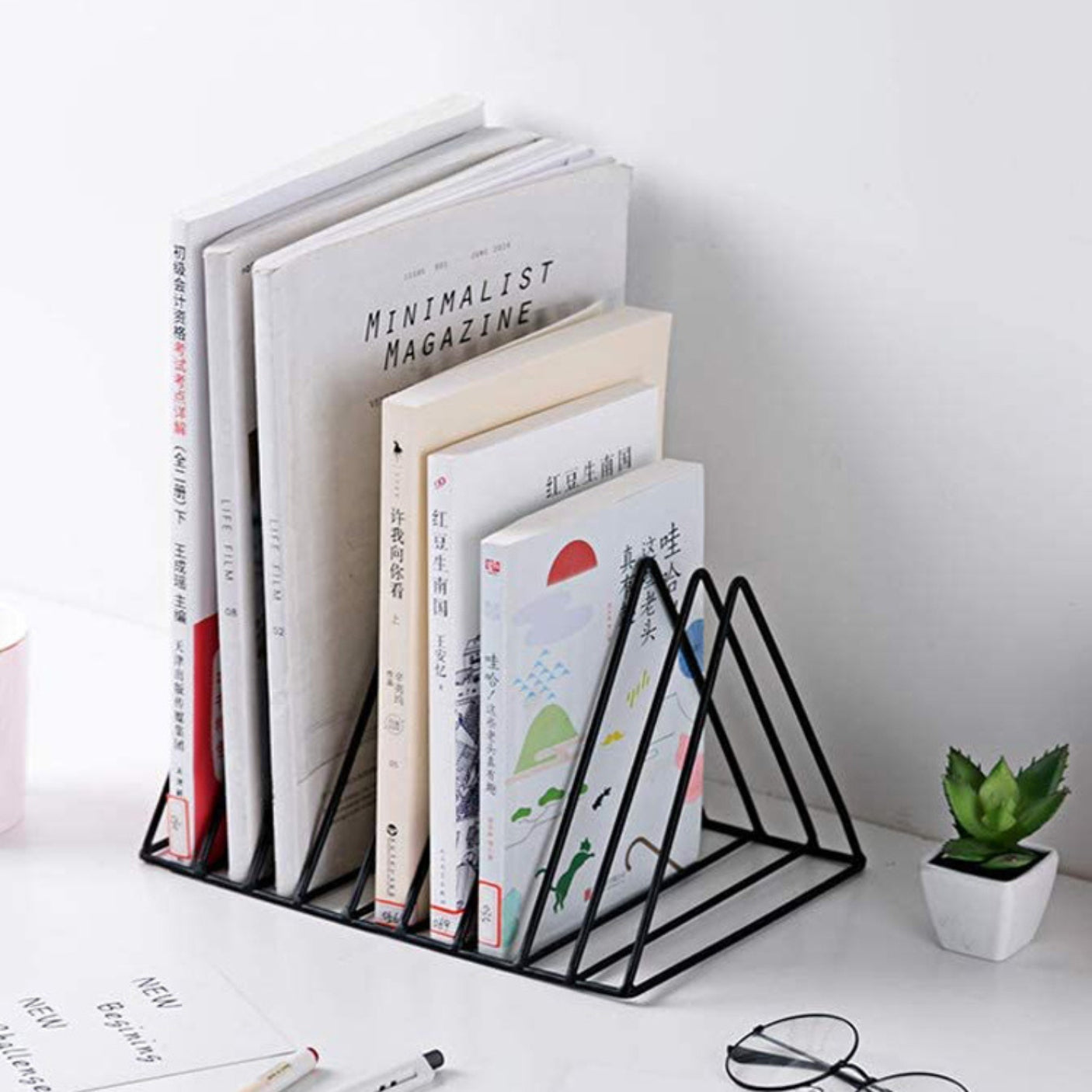 Sujeta Libros Metálico