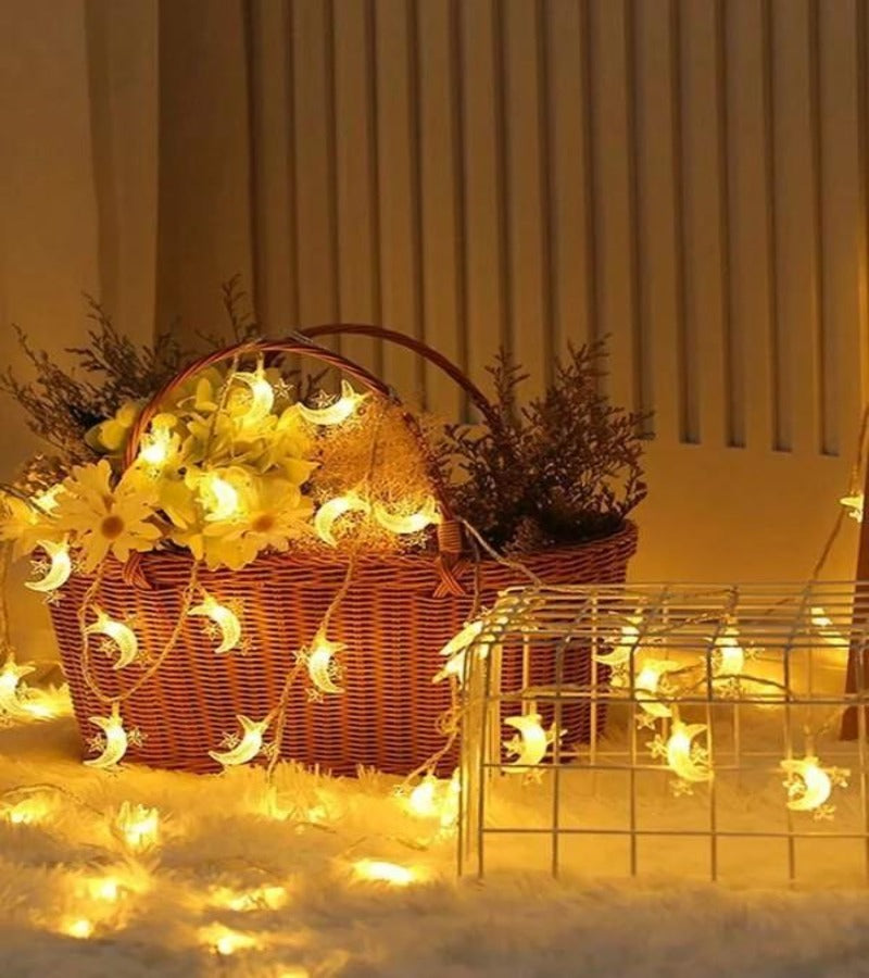 Luz led 10 lunas con estrellas