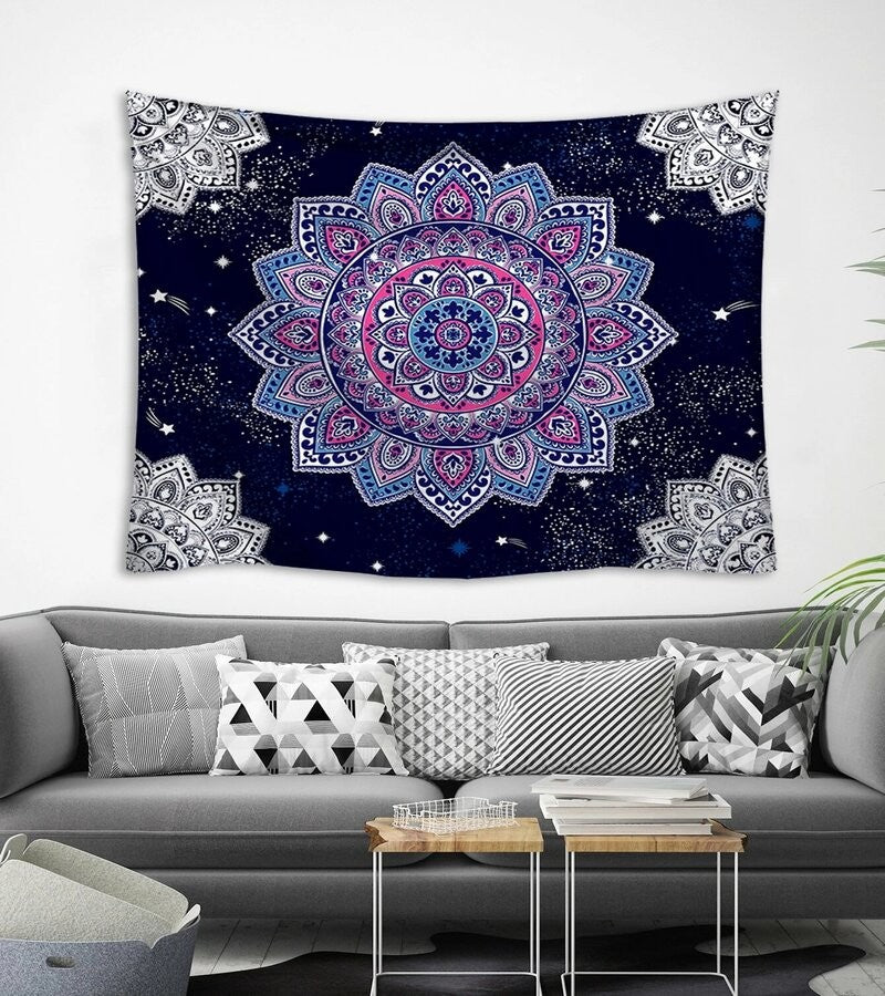 Soportes + Tapiz estampado tribal