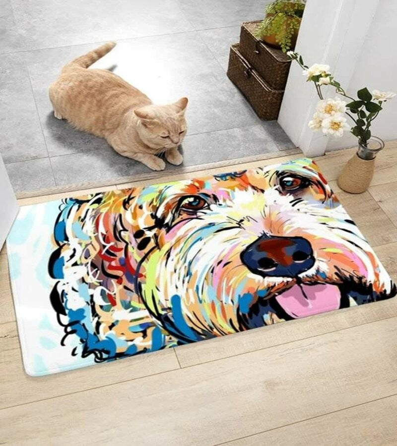 Alfombra limpiapies Perro Bichon Maltes