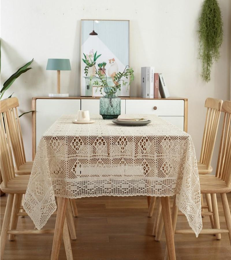 Mantel rectangular crochet