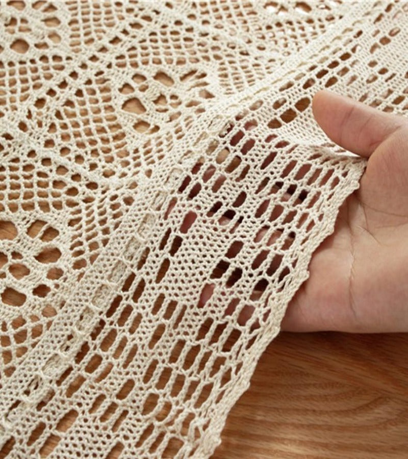 Mantel rectangular crochet