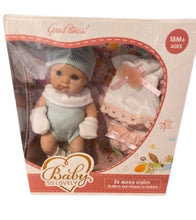 Cargar imagen en el visor de la galería, Muñeca Bebe con Osito, Guantes, Gorro y Calcetines
