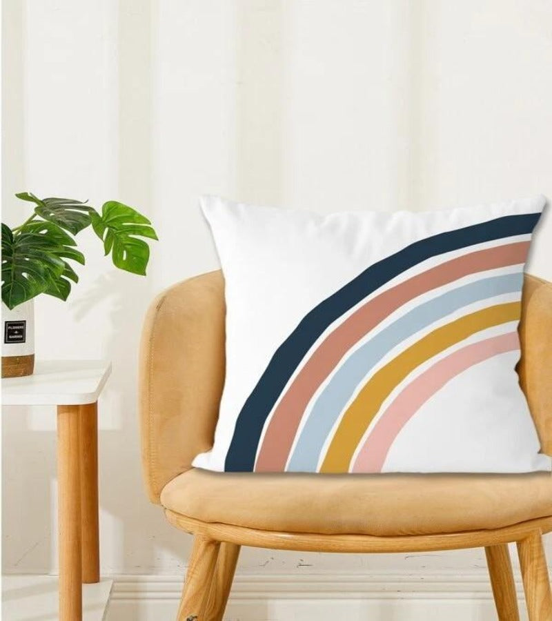 Cojín Estampado Arcoiris