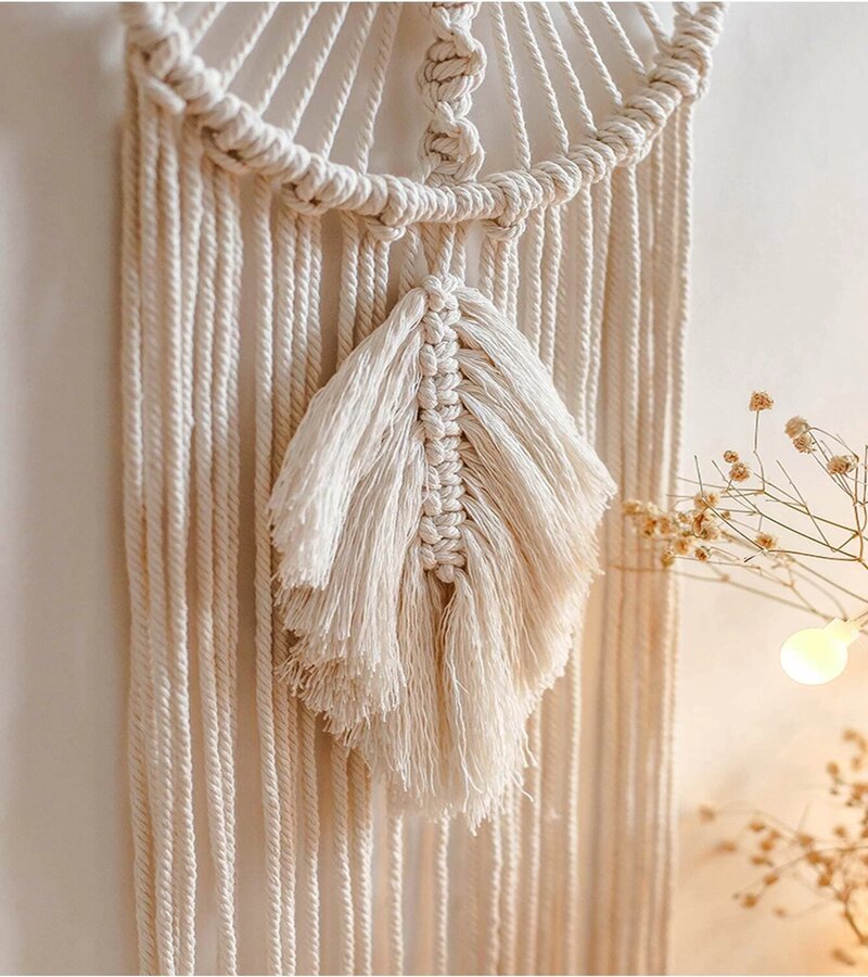Macramé Atrapasueño hecho a mano