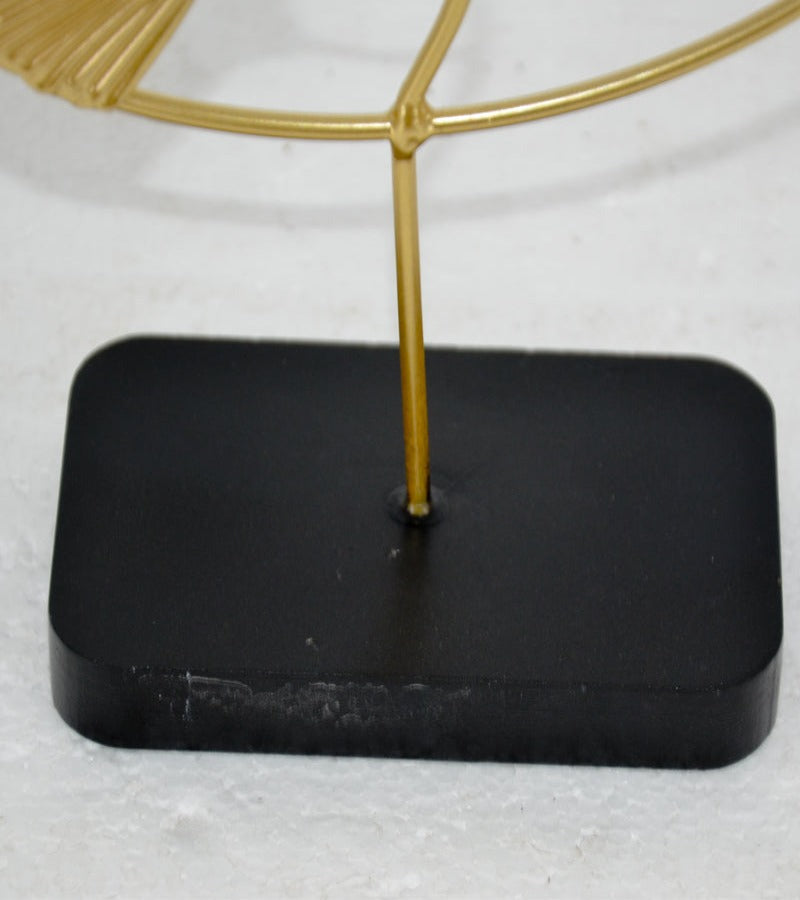 Figura Decorativa Metálica Hojas Ginkgo