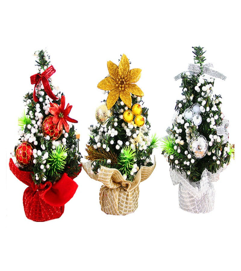 Pack de 3 Arbolitos de Navidad Mini de 22 cm