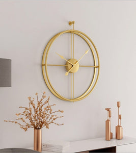 Reloj Mural Dorado Moderno