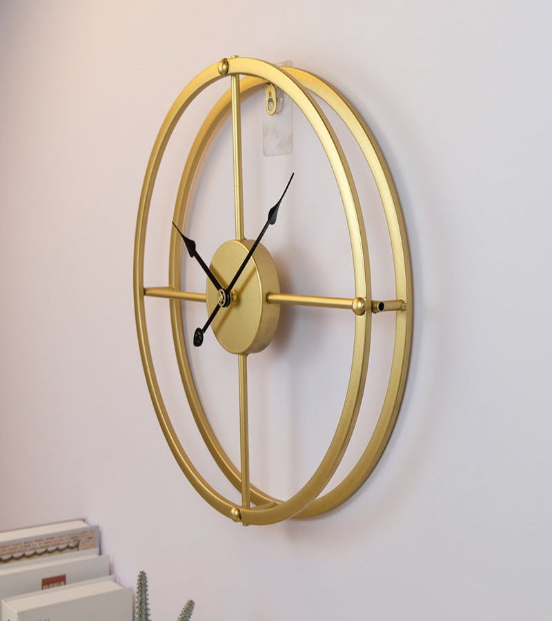 Reloj Mural Dorado Moderno