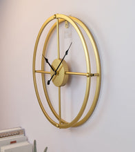 Cargar imagen en el visor de la galería, Reloj Mural Dorado Moderno
