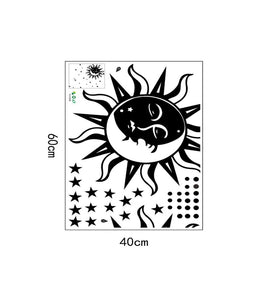 Sticker sol y estrellas