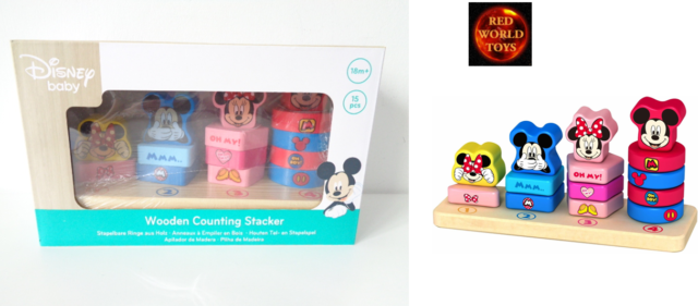 Apilador Cuenta de Madera Disney Baby